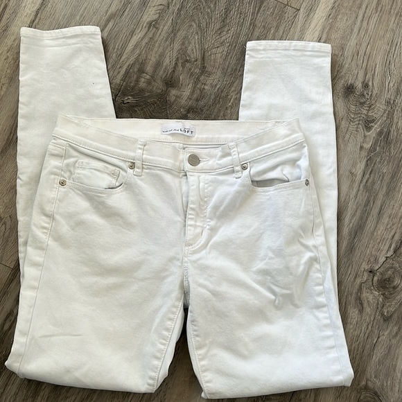 Loft white denim. Size 28 EUC. SF home - Picture 1 of 9